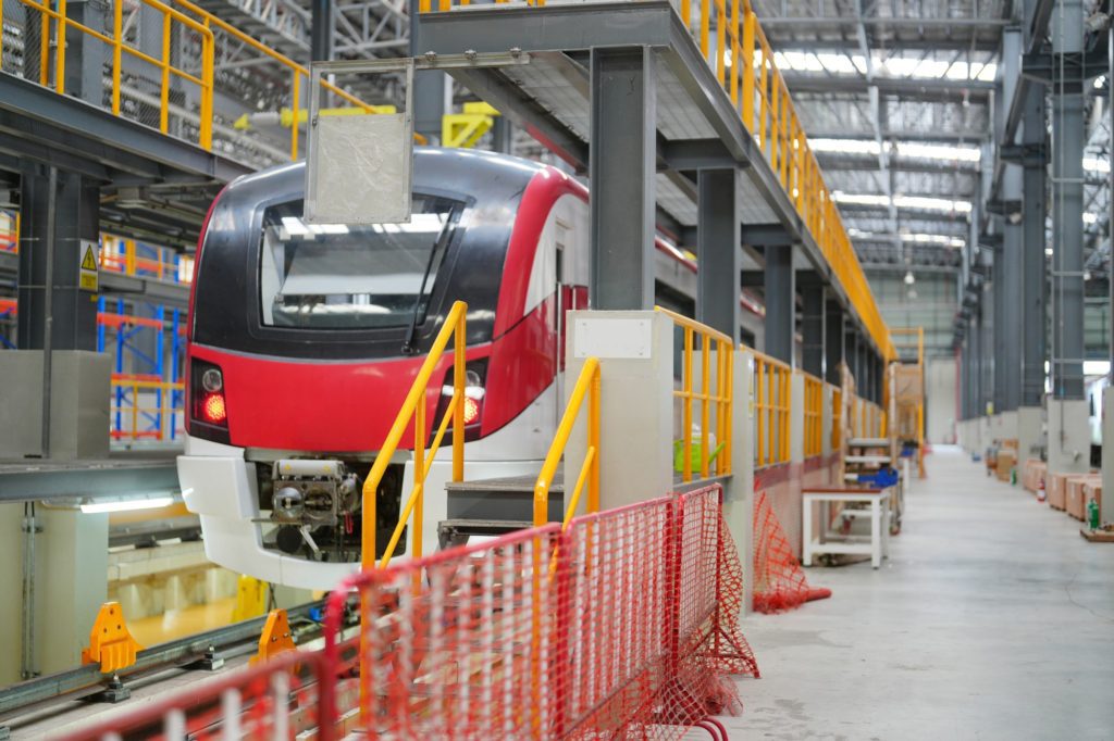 Public transportation, Passenger train at the railway station